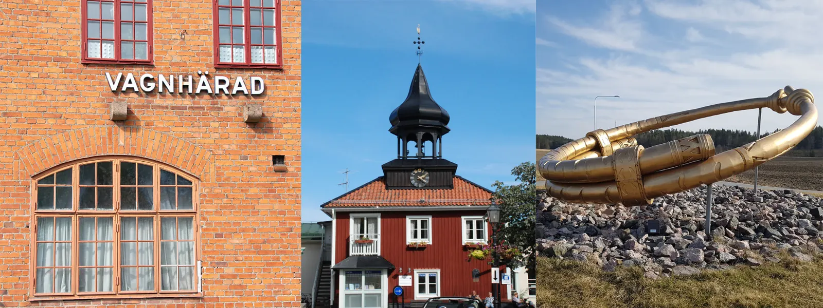 Vagnhärad, Trosaån och Trosa kommunhus